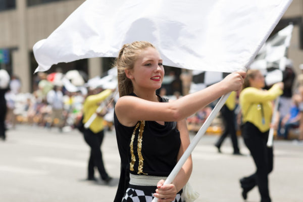 Parade Marching band on music travel